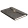 Organizer on the rings A6+, 80 sheets, leatherette, with a valve, a line, with a handle, in a gift box, gray