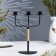Small candlestick for 3 candles "Shandal", 26.2x20.5 cm, Black Muar