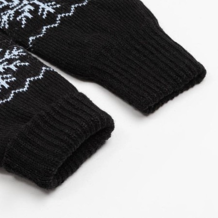 Female mittens, black color, size 18-2