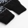 Female mittens, black color, size 18
