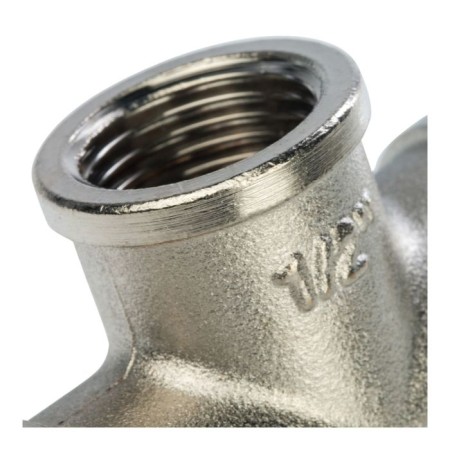 The STOUT SFT -0020-000012, 1/2 ", internal/internal thread, nickelled brass-3