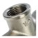 The STOUT SFT -0020-000012, 1/2 ", internal/internal thread, nickelled brass