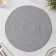Serving napkin on the table “Shine”, d = 37 cm, gray color