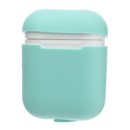 Luazon case for the AirPods 1/2 case, mat. top: silicone, 56x22x46 mm, blue