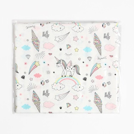 Printed "unicorn" Sh.160 cm, satin, 100% cotton-4