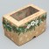Folding box with bilateral application “Happy New Year!”, Cotton, 16 x 10 x 10 cm, New Year