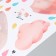 Sticker Plastic Interior color "Bunny on a skate, with an umbrella" 30x90 cm