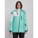 Ski jacket female, size 44, turquoise color