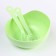 A set of children's dishes, 3 objects: a bowl 250 ml, a spoon, fork, from 5 months., Mix colors