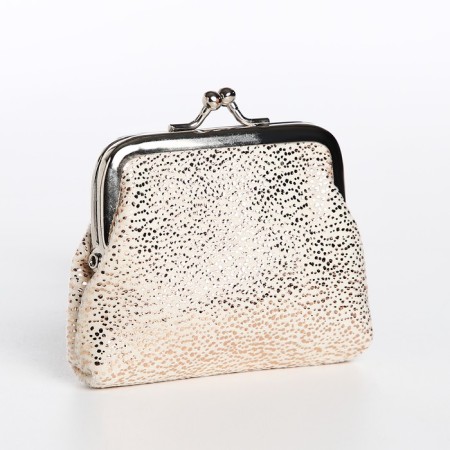 Women's wallet on farmar, gold color