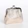 Women's wallet on farmar, gold color