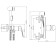 Rossinka RS45-52 bideter, with hygienic shower, wall, brass, chrome