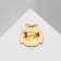 Brooch "God's Layer" Ornament, the color is red in gold