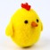 Soft toy "chicken" on a suspension, 6 cm, color mix