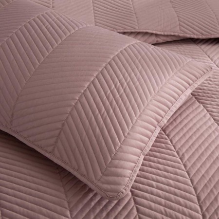 A set with a bedspread "Adonis", size 230x250 cm, 50x70 cm - 2 pcs, color ash rose-4