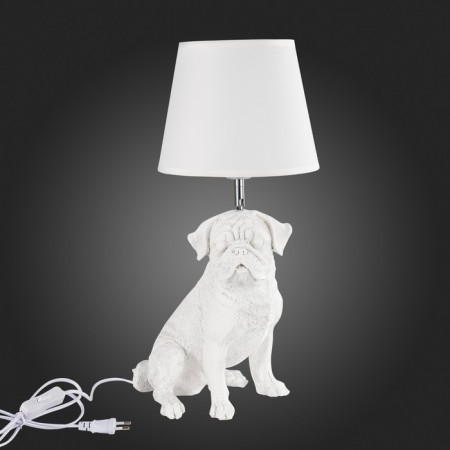 Evoluce bedside lamp. Sle115224-01. Narni. 1x40 W, E27, 23x20x48 cm, white color, chrome-4