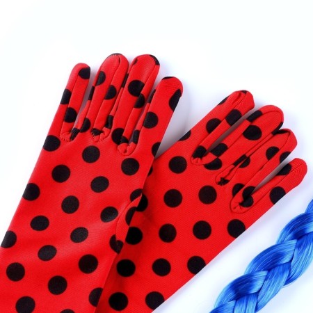 Carnival set "God's cow": mask, braid on elastic band, gloves-6