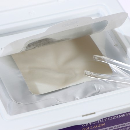 Napkins cleansing Grace Day for removing makeup, with collagen, 45 pcs-2
