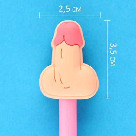 Pen Priklik ball blue paste plastic with a rubber add -in -line “Strong and independent”-1
