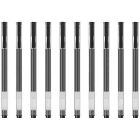 Handle Xiaomi Mi High-Capacy Gel Pen (BHR4603GL), gel, set 10 pcs, black-3