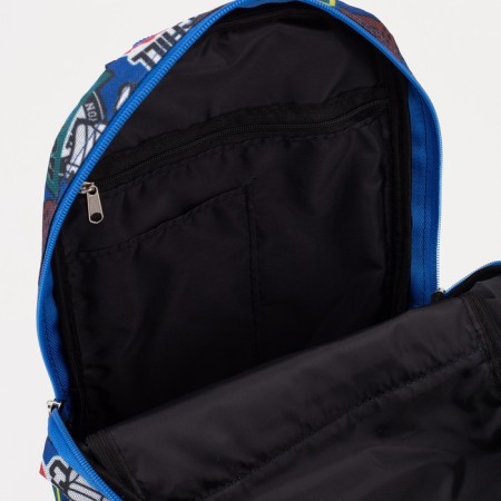 Baby backpack on lightning, blue color-5