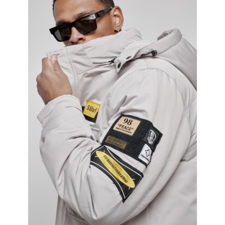 Male Winter jacket, size 48, gray color-12