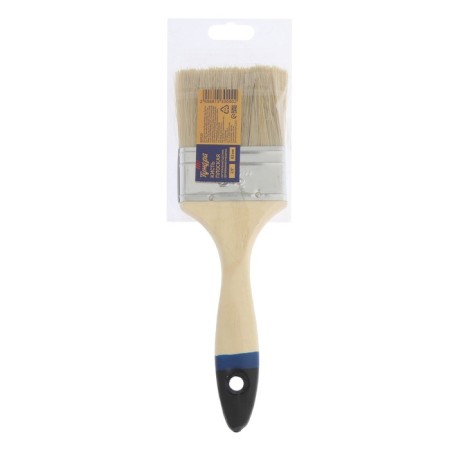Brush flat tundra, natural bristles, wooden handle, 2.5 ", 63 mm-4