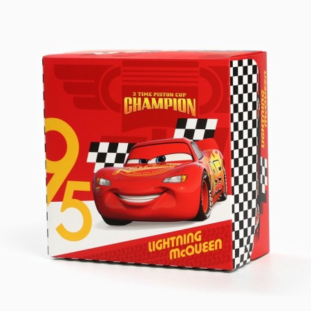 Gift Folding Box with 3D "Champion", cars, 15x15x7 cm-6