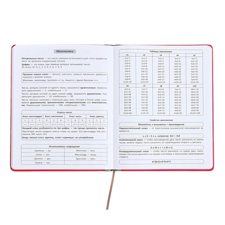 Universal diary for grades 1-11 Excellence, solid cover of artificial leather, silkography, lies, 48 ​​sheets, pink-7