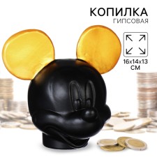 Mickey Mickey Mouse, Gypsum, 16x14x13 cm, Golden, Black, Disney