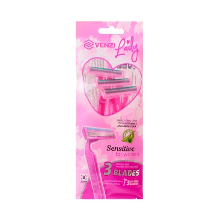 Disposable razor machines Lady 3, 3 blades, 3 pcs