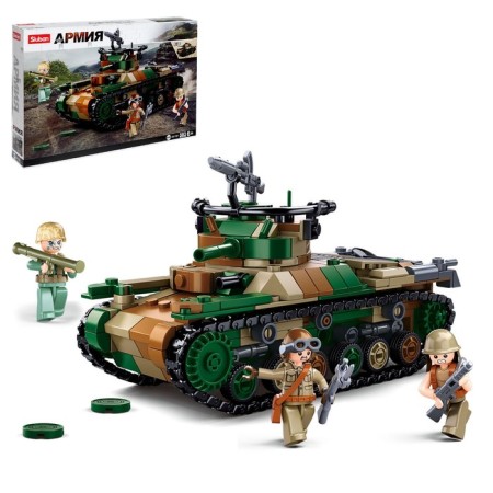 Constructor Army "Tank", 2 assembly options, 563 parts