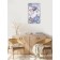Carty clock is wall, series: interior, "blue marble", smooth move, 35 x 60 cm
