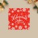 Postcard-Mini "New Year's Miracles", snowflakes 7 x 7 cm, New Year