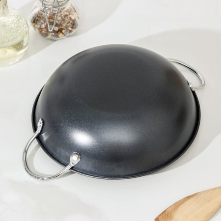Pan-wok “mini”, 1.4 l, d = 20 cm, anti-stick coating, black color-2