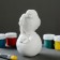 Figure for coloring "Bird on an apple" White, 7x12x7cm