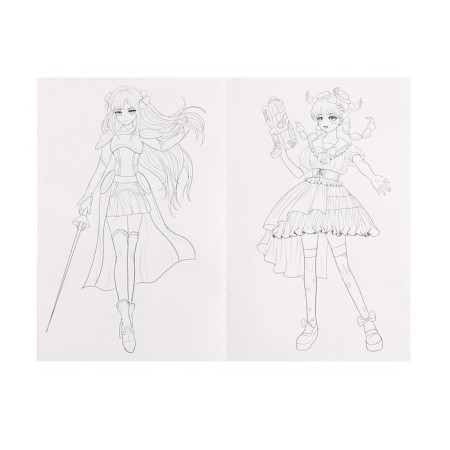 Anime coloring "Magic anime"-4