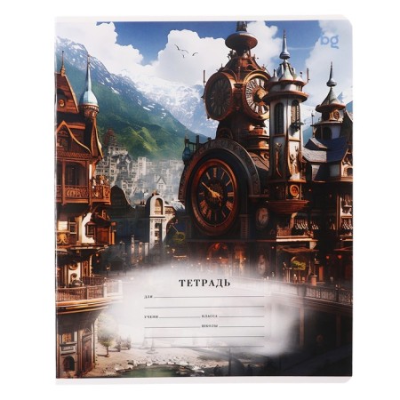 Notebook of 12 sheets in the Steampank line, cover coated cardboard, VD-LK, block 65g/m2, mix-6