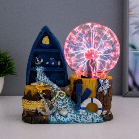 Plasma ball "Coast" Blue 15x9x18 cm Risalux