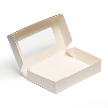 Container for removal, with a window, white, 20 x 12 x 4 cm, set 10 pcs.-3