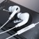 Hoco M101 PRO headphones, wired, vacuum, microphone, 1.2 m, white