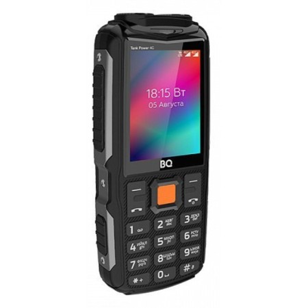 Cell phone BQ M-2410L Tank Power 4g Black Gunmetal Function PowerBank
