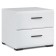 Covereign cabinet "York", 502 × 446 × 442 mm, white / white gloss color