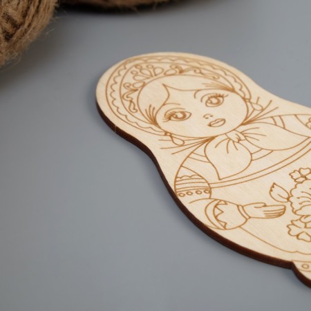 Harvesting for creativity "Matryoshka", with engraving-1