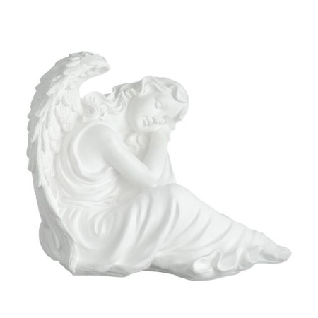 Figure "Angel Girl sitting" Big, white 28x45x37cm-4