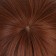 Artificial wig, with a bang, imitation of the skin, 16 cm, 160 gr, red color (#SHT30)