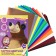 Cardboard Color, A4, 15 sheets, 15 colors, coated, one -sided, in a folder, 220 g/m², Masha and the bear
