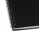Notebook A5, 80 sheets, a cage on a spiral, Erichkrause, Classic Words, black, plastic cover