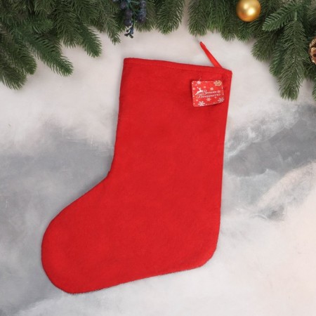 Nosok for gifts "Santa Claus, Cage" 26x36 cm, red-green-2