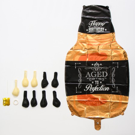 A set of balloons "Birthday of a real man", latex, foil-2